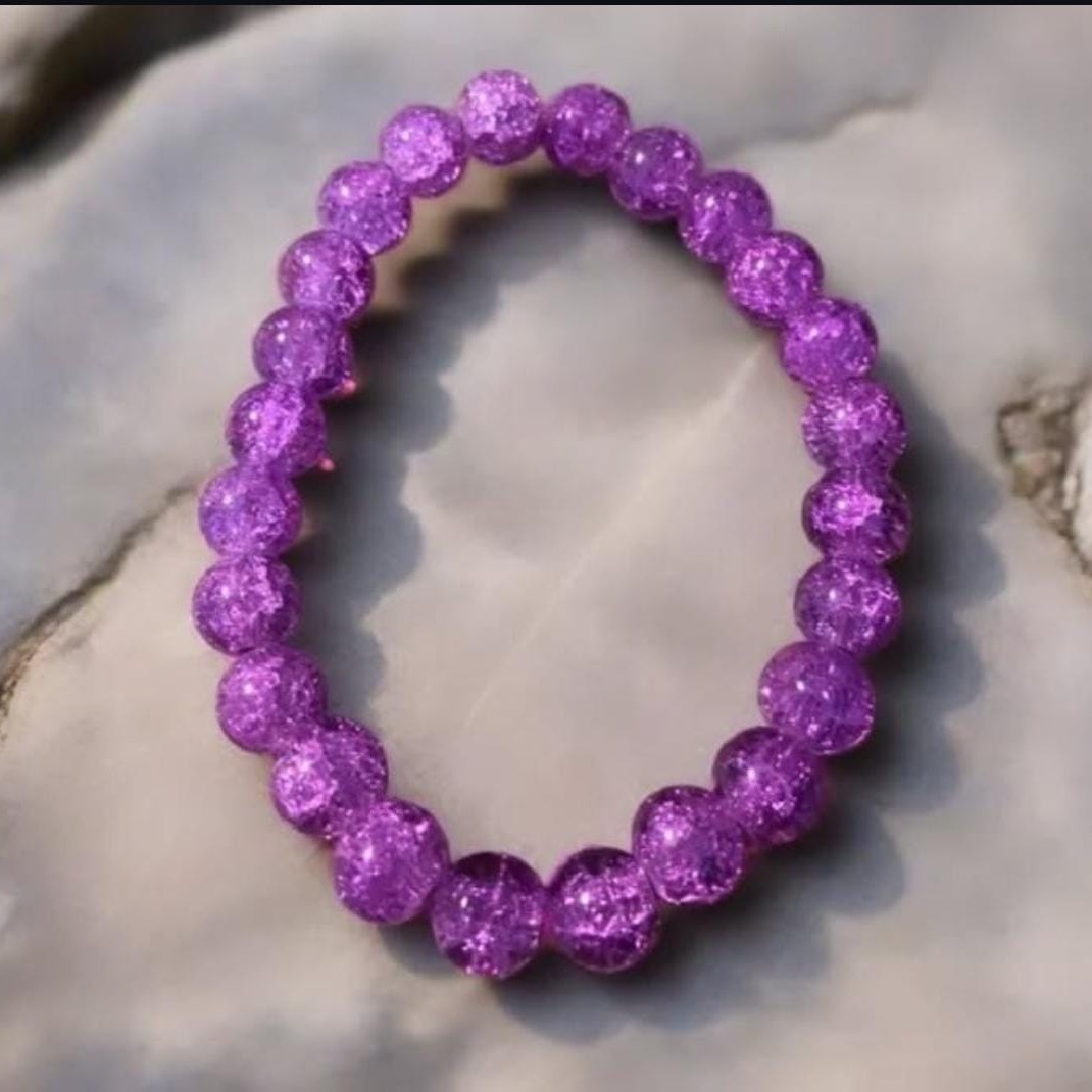 Lavender Crackles Bracelet