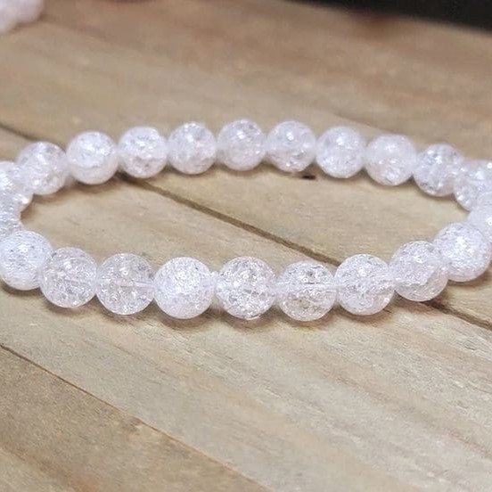 Snow White Crackles Bracelet